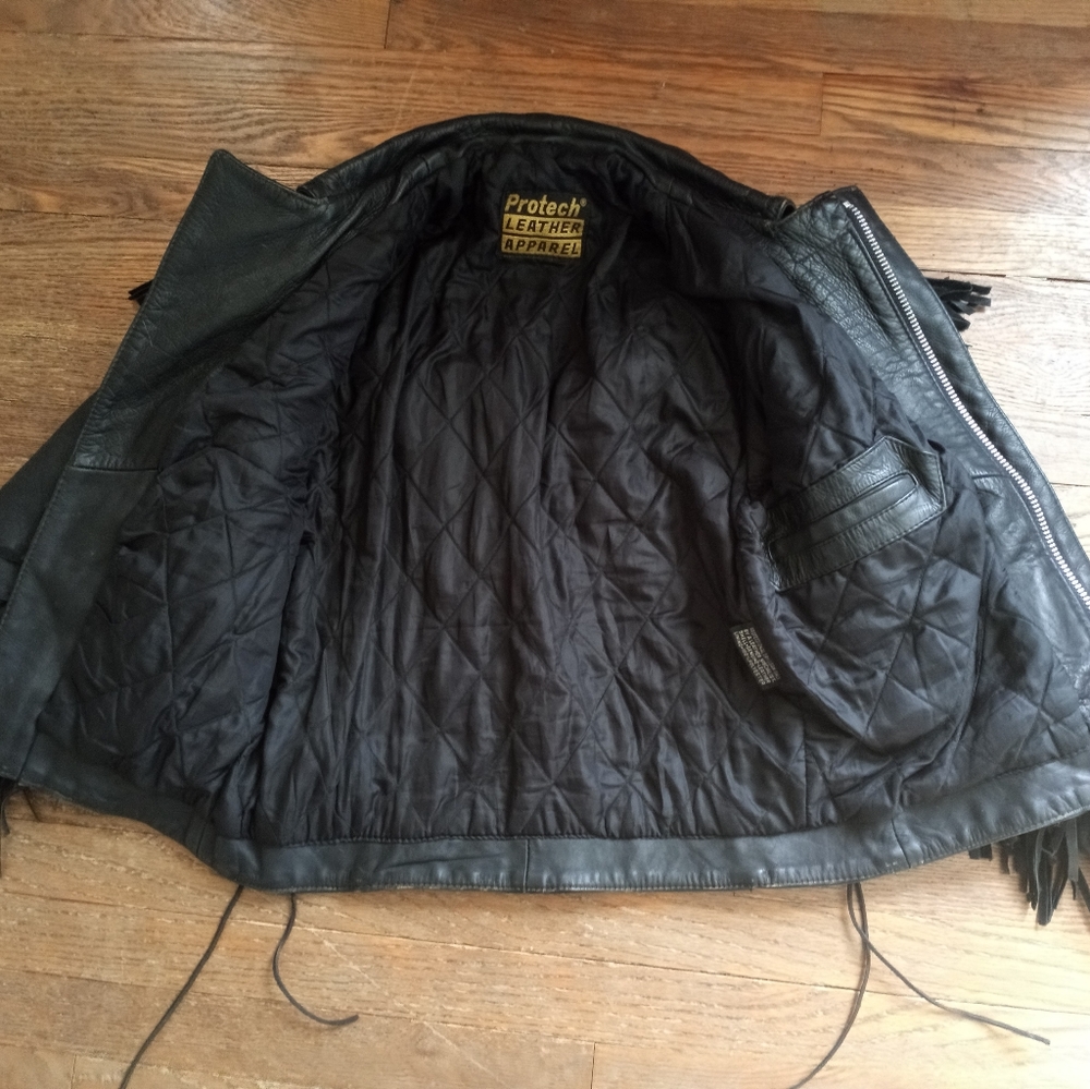 Vintage Protech Leather Jacket *Great Condition* - image 5